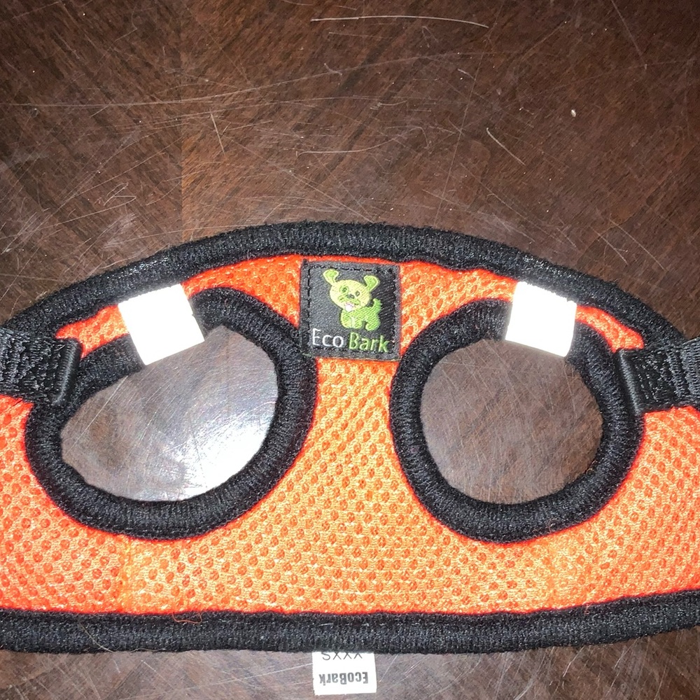 XXXSmall 12 inch Ecobark Safety orange reflective step-in dog harness +collar - Picture 8 of 8